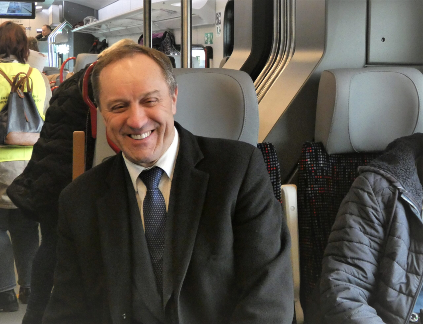 Marszałek w pociagu