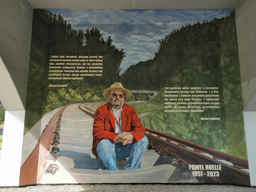 Mural poświęcony pamięci Pawła Huelle