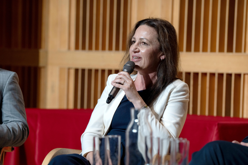 Uczestniczka drugiego panelu dyskusyjnego